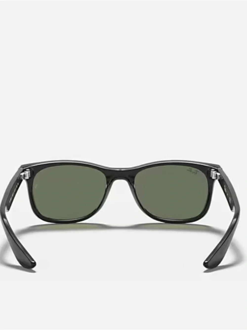 Kids New Wayfarer Ray Bans Black Frame Sunglasses with Dark Green Lenses